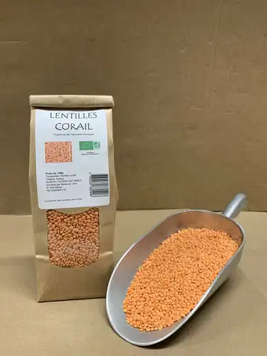 Lentilles corail BIO